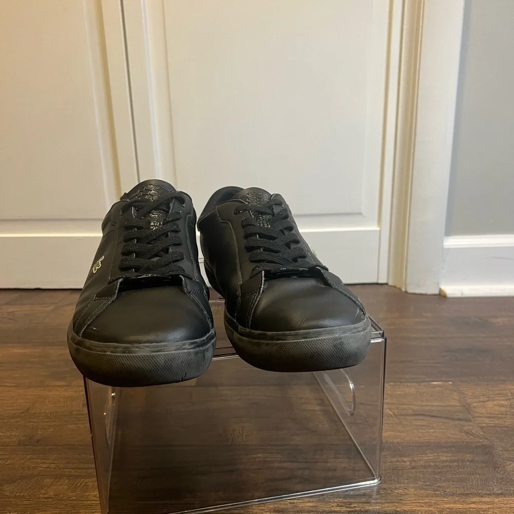 Lacoste Men's Power Court Leather Sneakers  Size Men’s 12.5 Color Black